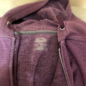Purple Striped Fruit of the Loom Hoodie 3XL